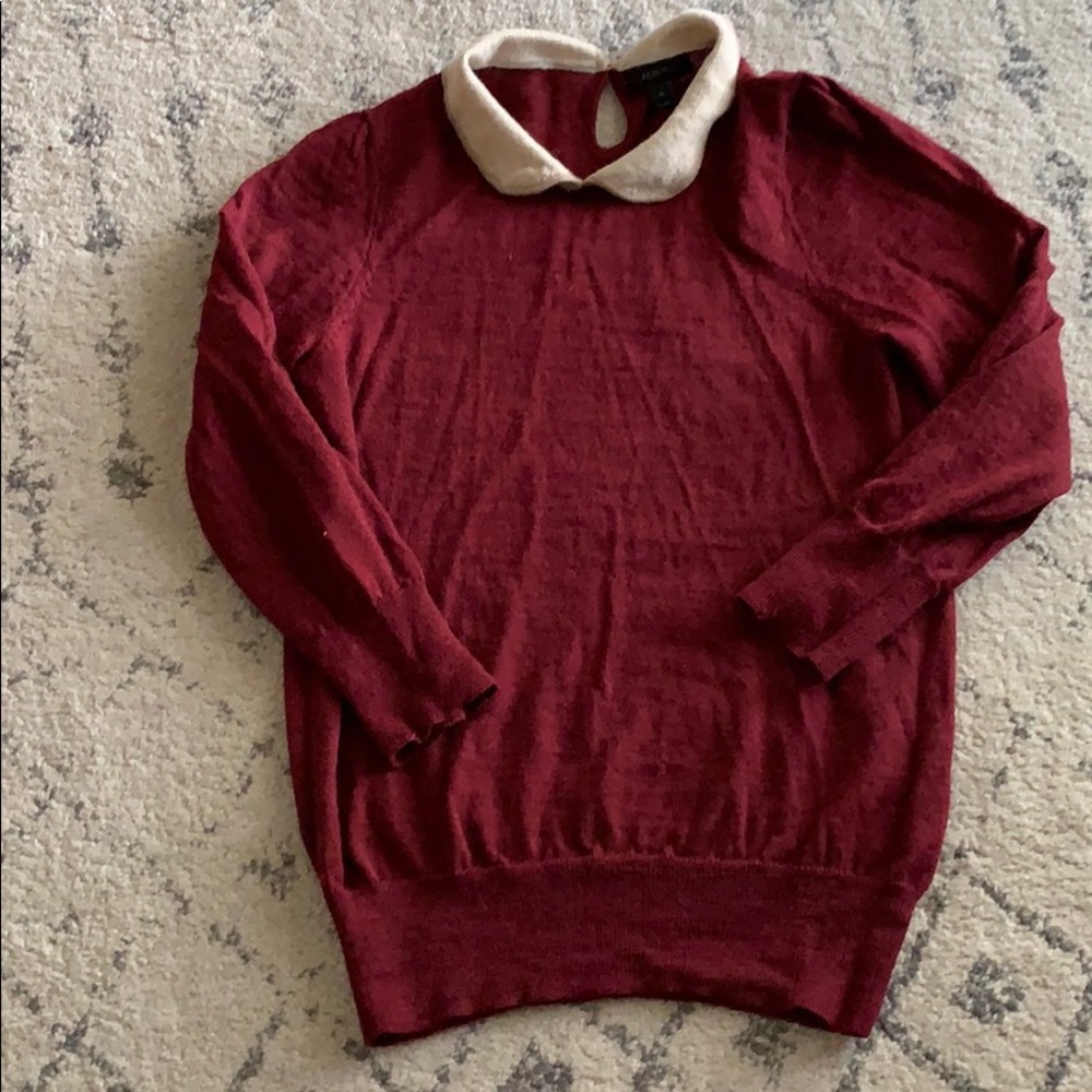 j crew peter pan collar sweater